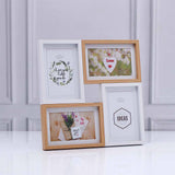 Ivory Brown Multi-Space Photo Frame
