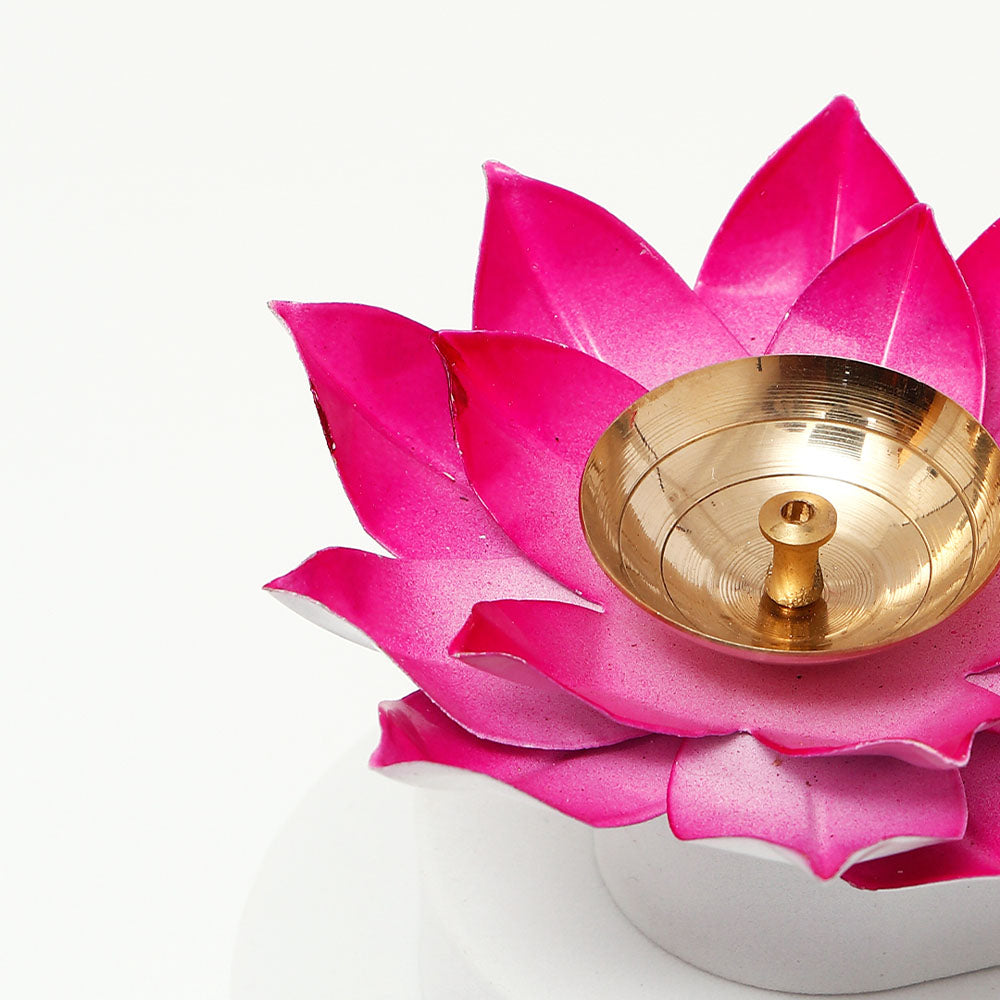 Lotus Akhand Jyoti Diya