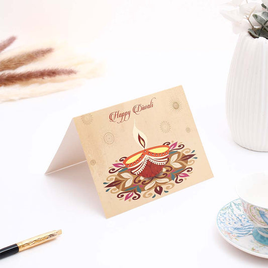 Heartfelt Diwali Seasons Greeting Card Pack Of 10