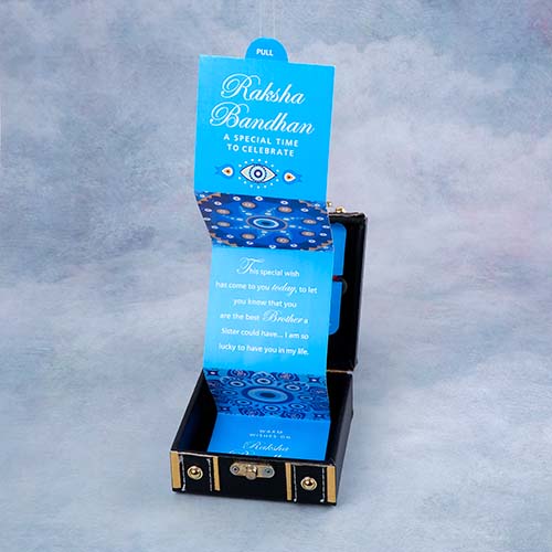Divine Evil Eye Rakhi in Trunk Box