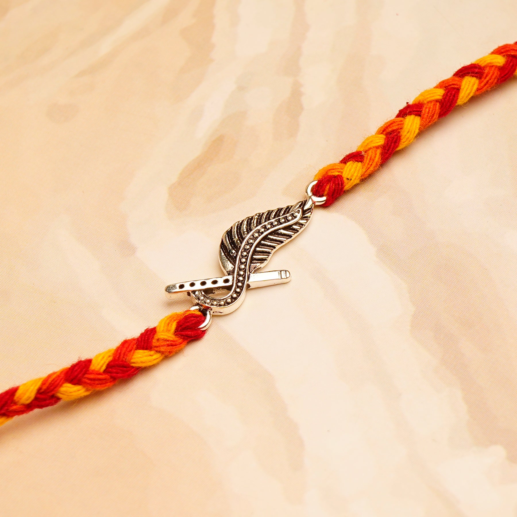 Krishna Silver Rakhi with Ferrero Rocher Gift Box