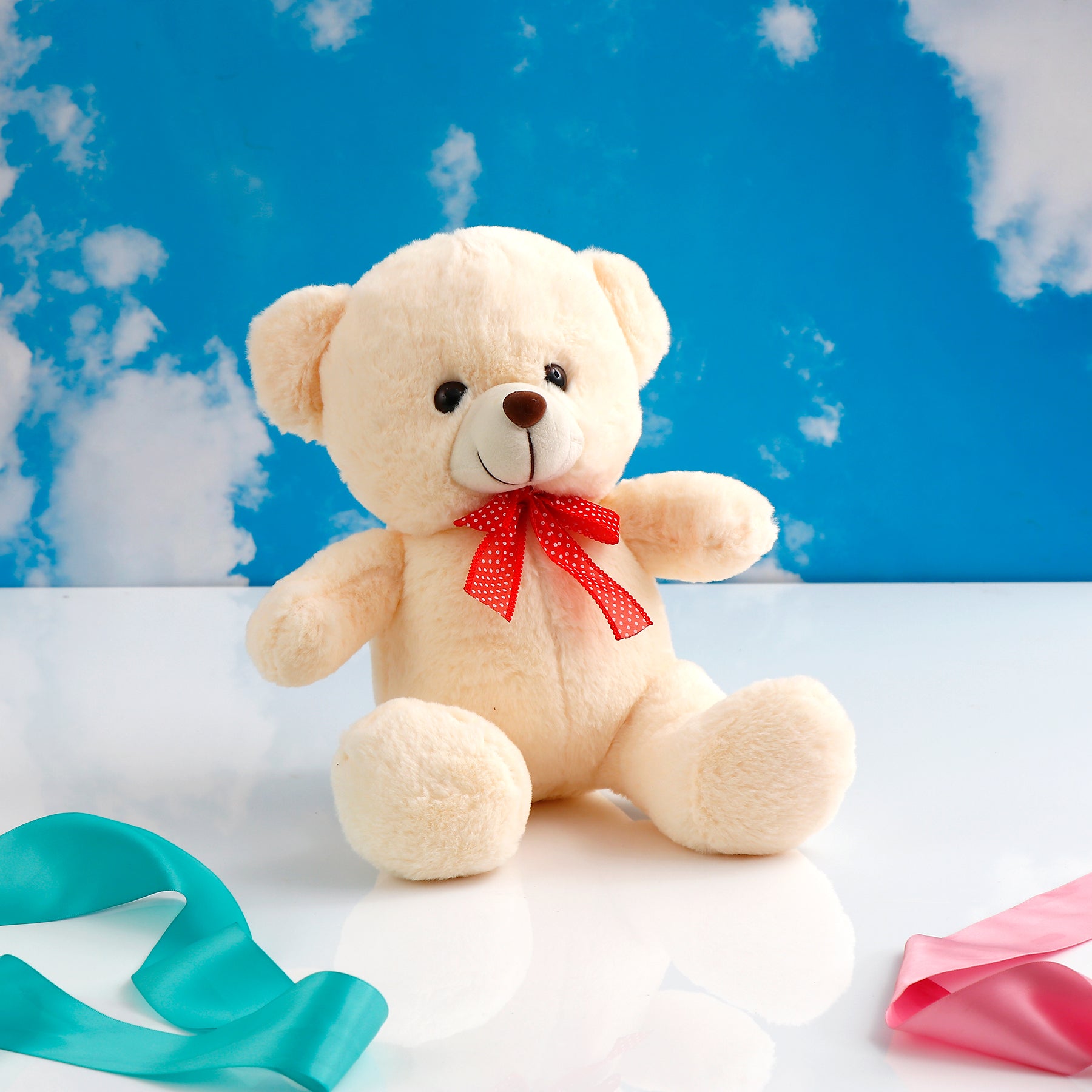 Beige Teddy Gift Set with UXR Perfume and Greeting Card