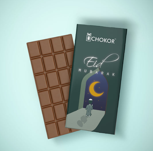 CHOKOR  Eid Mubarak -  Coffee Flavoured Almond Chocolate Bar