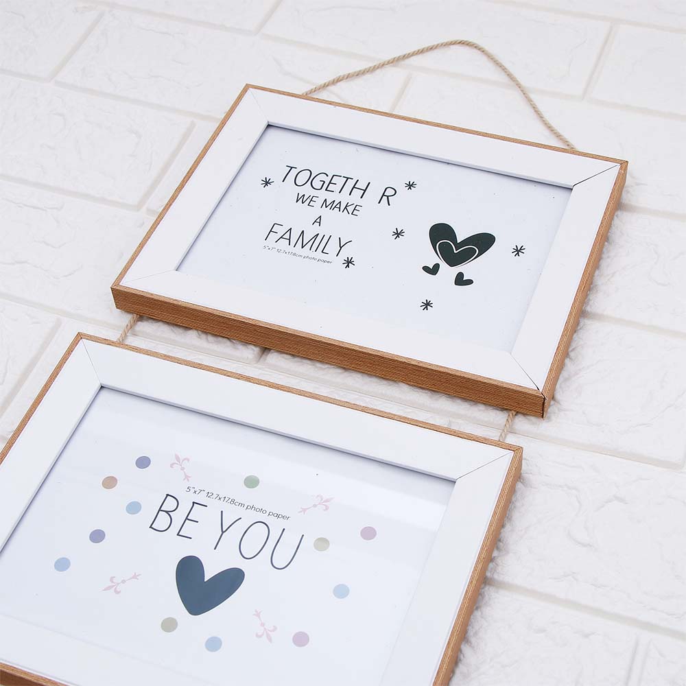 Ivory Multi-Space Hanging Photo Frame