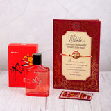 Uxr Perfume with Rakhi Greeting Card
