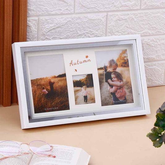 Autums Embrace Triple Space LED Photo Frame 