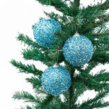 Glittery Christmas Blue Balls