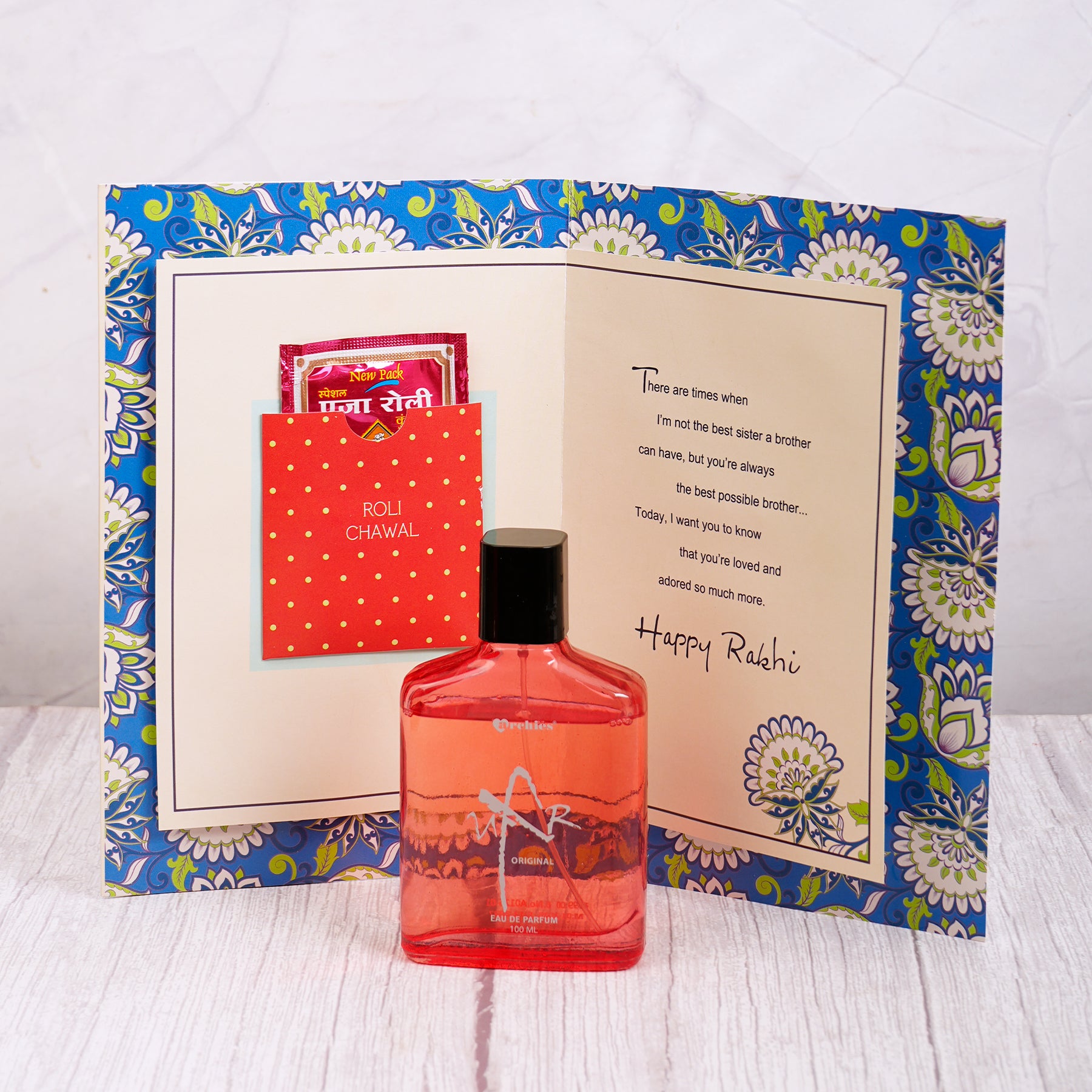 Uxr Perfume with Brother Greeting Card