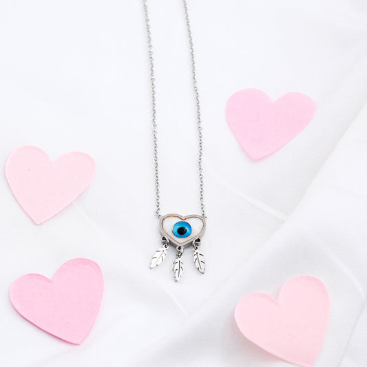 Silver Evil Eye Chain Pendant