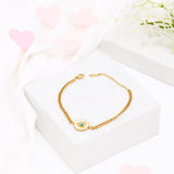 Classic Heart Charm Golden Bracelet