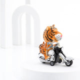 Tiger Bike Ride Keychain