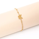 Butterfly Accent Golden Bracelet