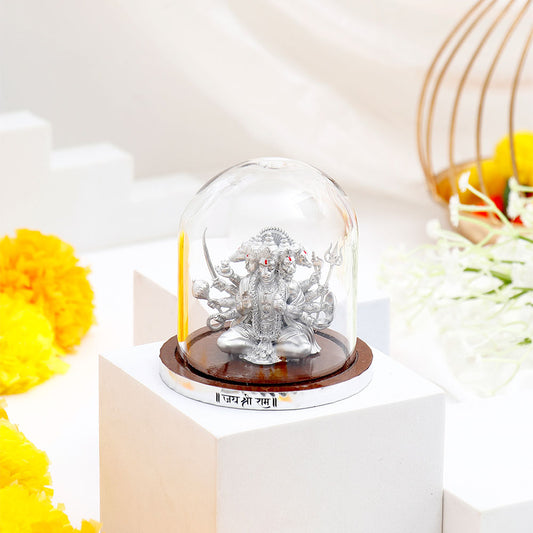 Panchmukhi Hanuman Idol - Silver