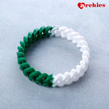 White and Green Friendship Band
