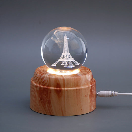 Eiffel Tower Crystal Ball Lamp