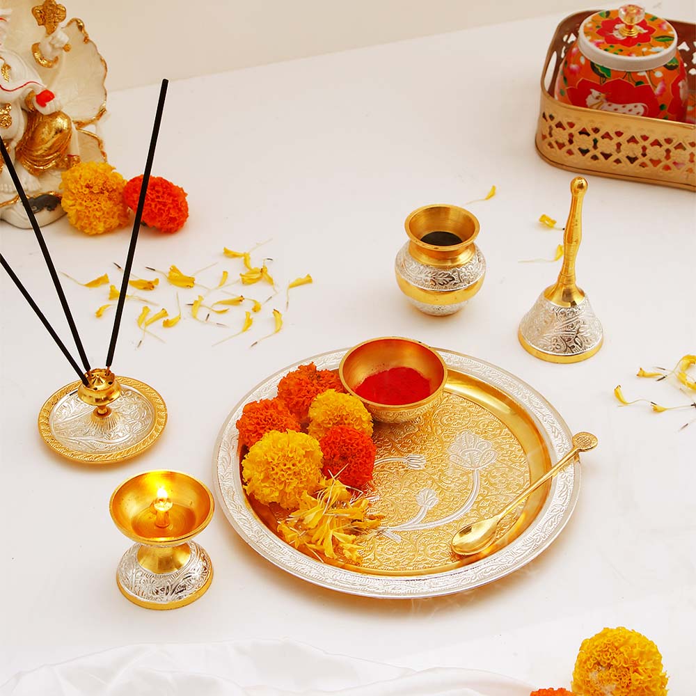 Beautiful Pooja Thali Set