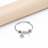 Mystic Evil Eye Charms Silver Bracelet
