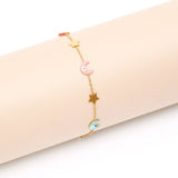Moon Charms Golden Bracelet
