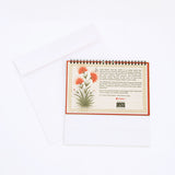 Floral 2026 Desk Top Calendar With Envelope