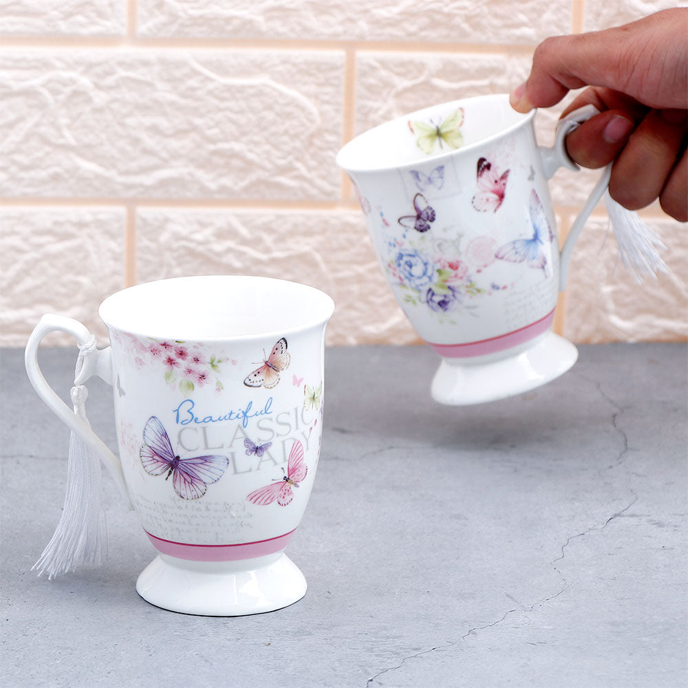 Pink European Classic Vintage Couple Mug