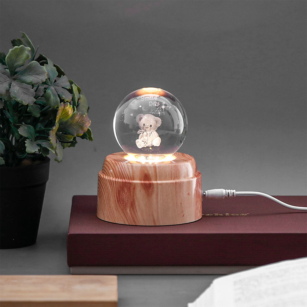 Smile Day Crystal Ball Lamp