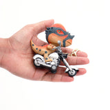 Dino Bike Ride Keychain