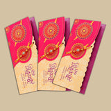 Dear Brother Rakhi mailer with Roli chawal and Envelope Pack of 3