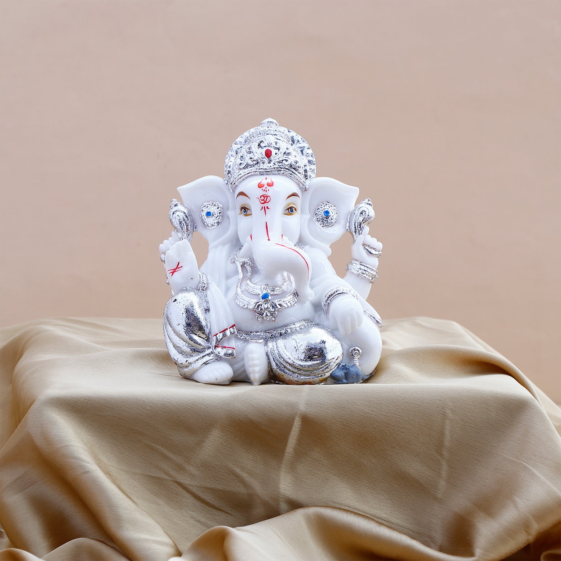 Shree Ganesha Idol with Yellow Bag and Modak 250 GM