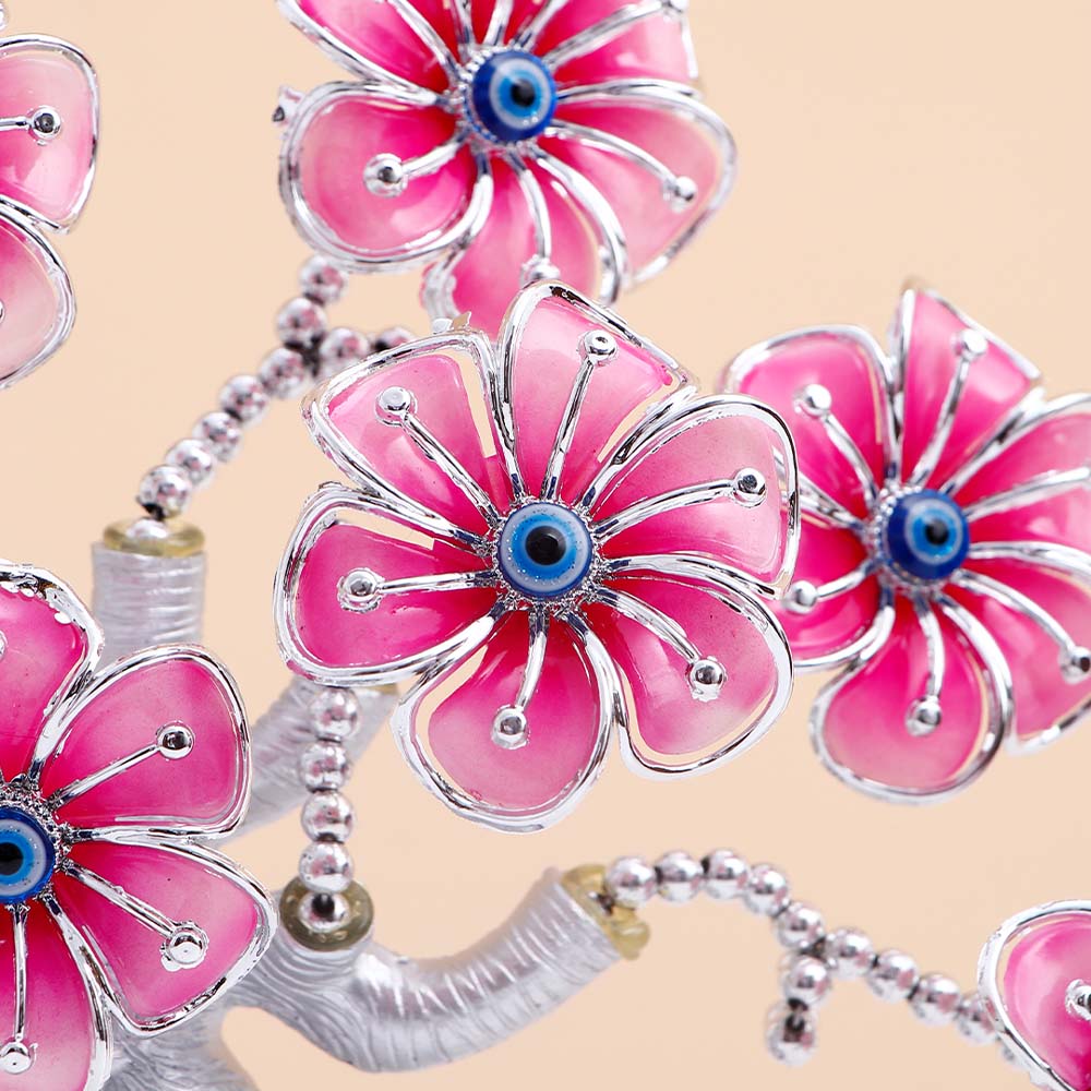 Sakura Blooms Evil Eye Vase