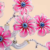 Sakura Blooms Evil Eye Vase