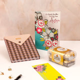 Linear Notebook with Greeting Card and Ferroro Rocher 200 GM