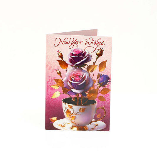 Special New Year Greeting Card with Envelope