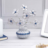 Silver Blooms Evil Eye Vase