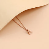 Interlocked Triangles Golden Chain Pendant