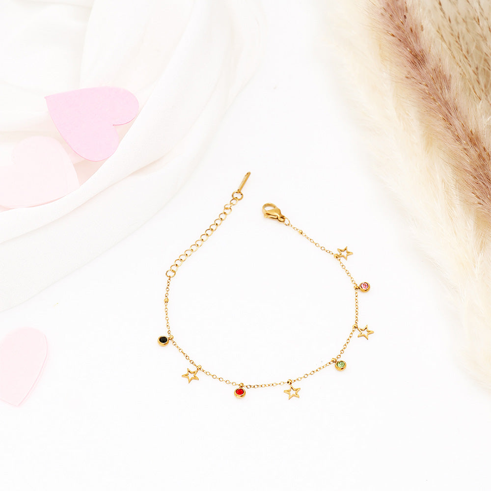 Celestial Stars Golden Bracelet