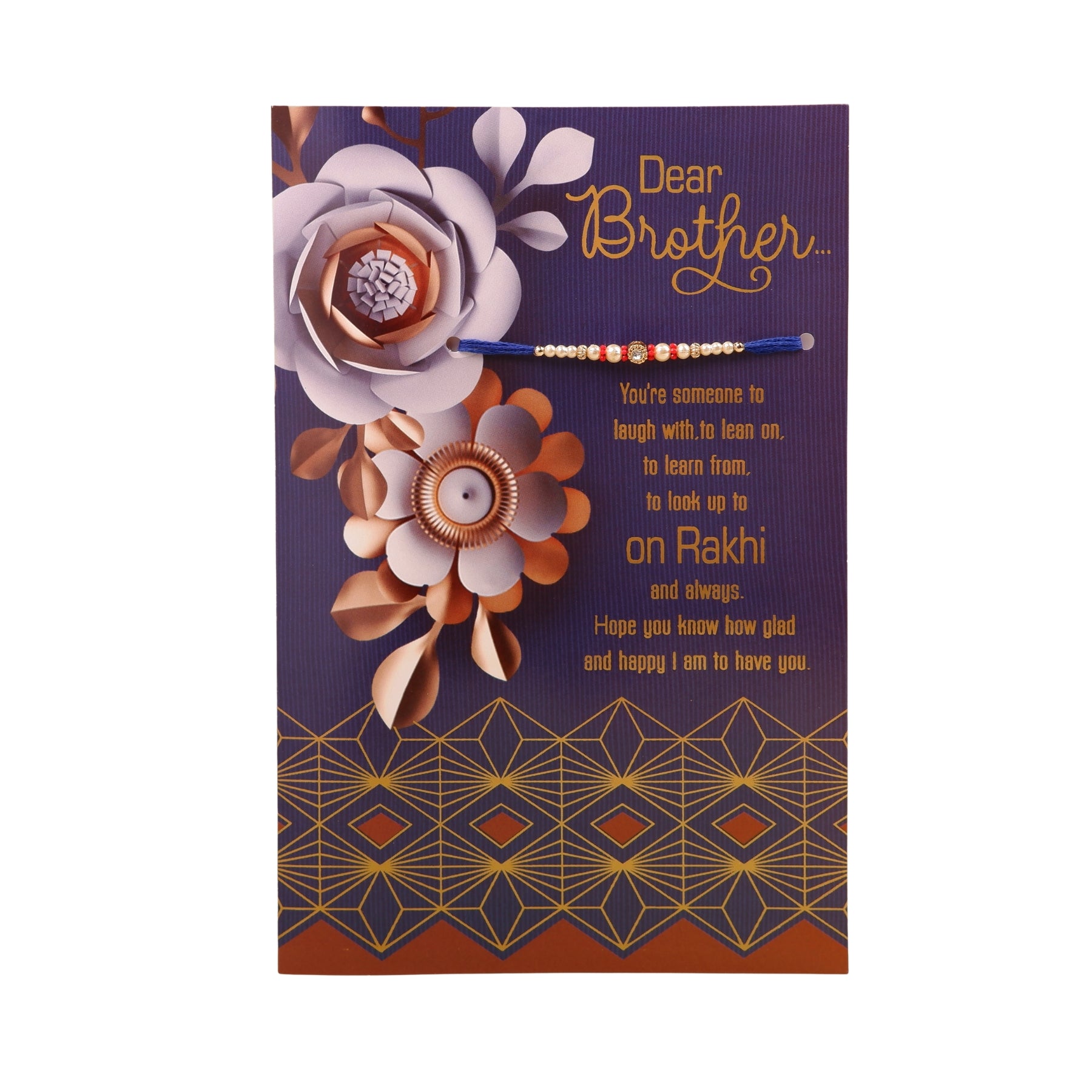 Dear Brother Raksha Bandhan Greeting Card With Envelope Pack of 2