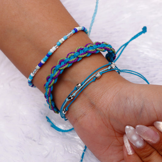 Dragon Blue Multi Layer Bracelet Set