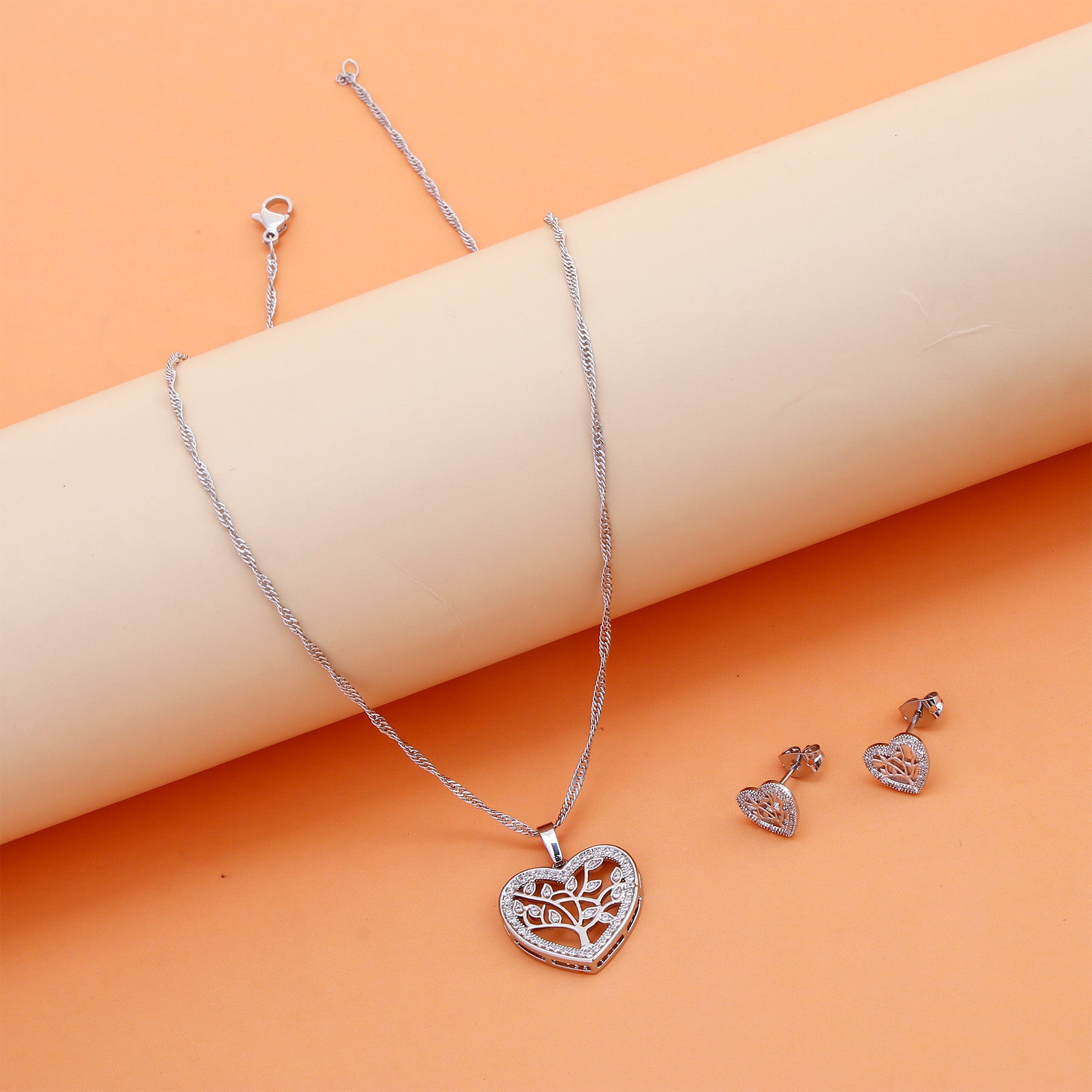 Timeless Devotion Pendant with Earring Set