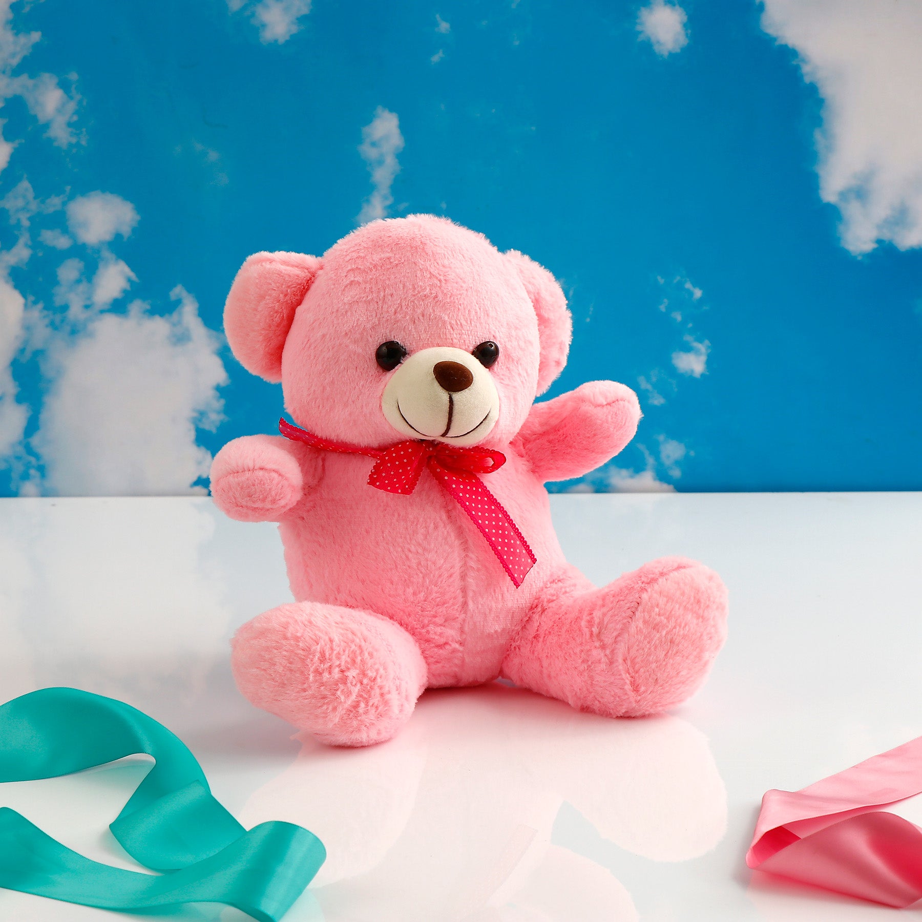 Pink Teddy Gift Set with Dream Girl Perfume and Greeting Card
