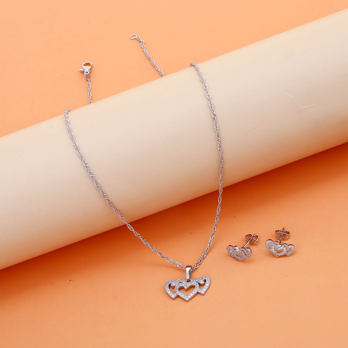 Amora Pendant with Earring Set