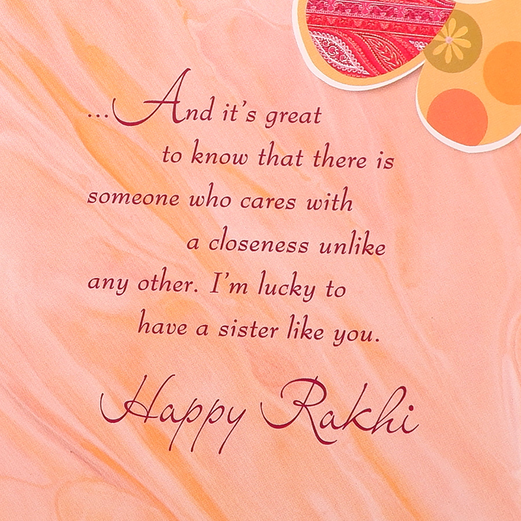 Dear Sister Raksha Bandhan Greeting Card With Envelope Pack of 2