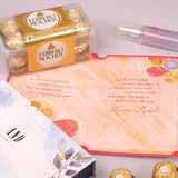 AND Frangrance Mist with Sister Greeting Card and Ferrero Rocher