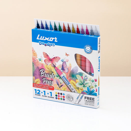 Luxor Doodles Brush Pens - 12 Shades