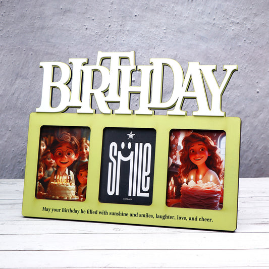 Birthday Quoted Wooden Photo Frame