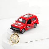 Red Safari Jeep Keychain