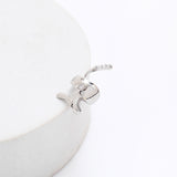 Silver Serpent Earcuffs