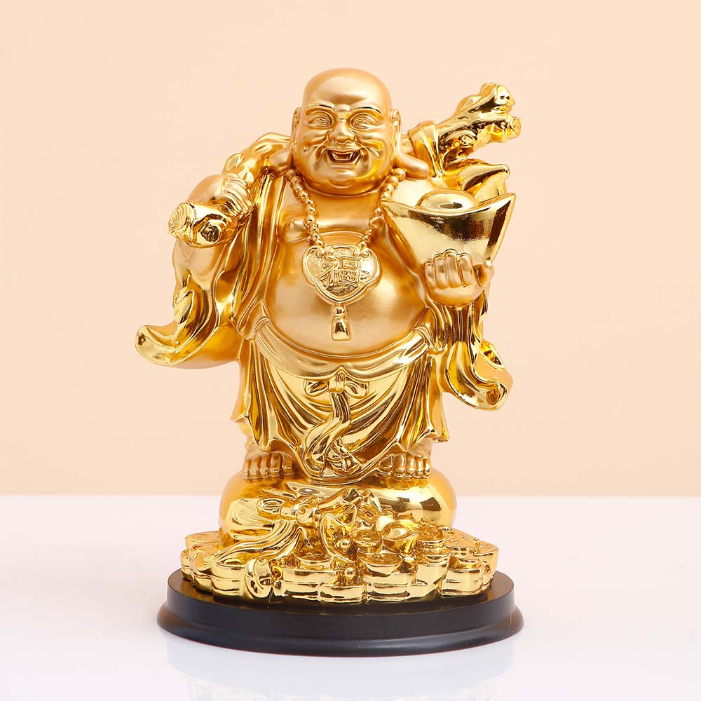 Majestic Golden Laughing Buddha