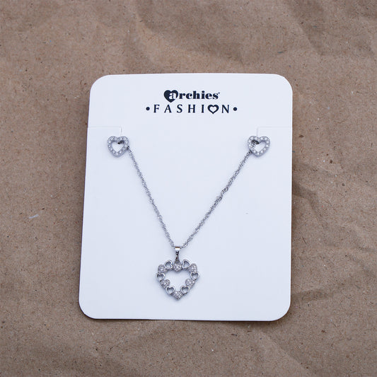 Heart Alchemy Pendant with Earring Set