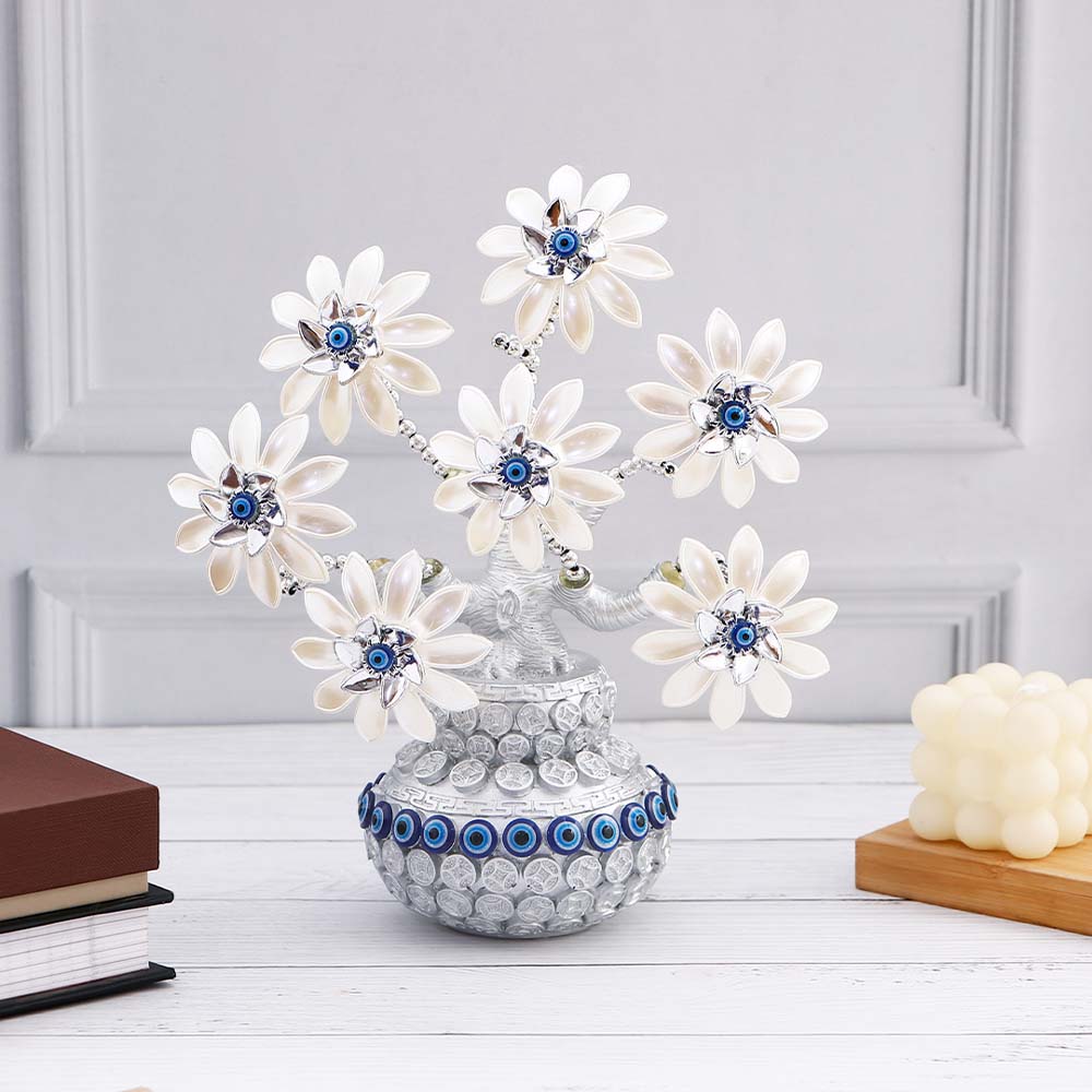Protective Blooms Evil Eye Vase