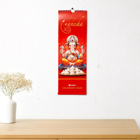 Shree Ganesha 2025 Wall Calendar With Envelope